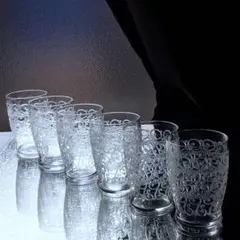素敵オールドバカラ BaccaratグヴュGouvieuxワイングラス8cmx6