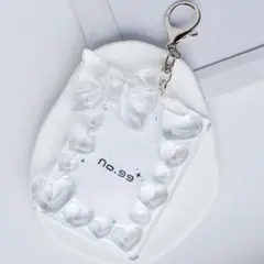 【B品】トレカキーホルダー　デコトレカ　レジンデコ　B8 クリア　透明