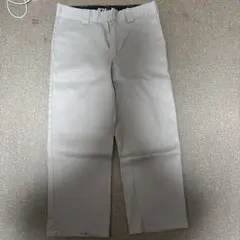 グレー ワークパンツ バックポケット付き