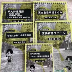 東大特進　東進　東京大学受験参考書セット