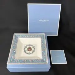 ウェッジウッド　フロレンティーン ターコイズ スクエアボウル 18cm