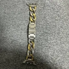 Apple Watch用 シルバーゴールドリンクバンド