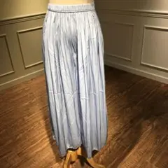 【新品】ワイドパンツ ブルー