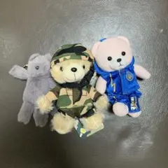 くまさん　ベア　ぬいぐるみキーチェーンセット