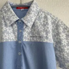 マリークレール 半袖ポロシャツ L