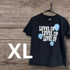 匿名配送✨LEVEL UP グラフィック Tシャツ 黒XL