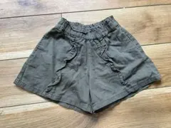 《 キッズ服 》 100サイズ　ハーフパンツ　カーキ
