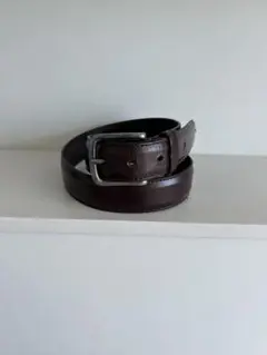 WHC ホワイトハウスコックス　ダークブラウン レザー ベルト