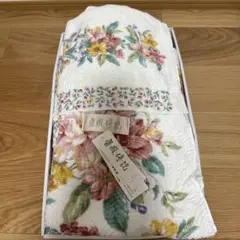 新品未使用　タオルケット　花柄