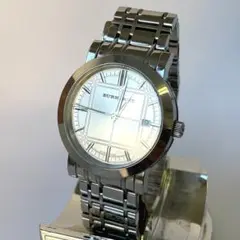 稼働品✨バーバリー ヘリテージ BU1350 ノバチェック シルバー 腕時計 2025年最新】BU1350の人気アイテム - メルカリ