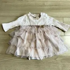 petit main フリルロンパース　70サイズ