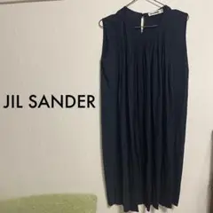 JIL SANDER ネイビープリーツワンピース