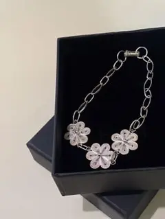 アンティーク ビンテージ 花 flower ブレスレット シルバー 925