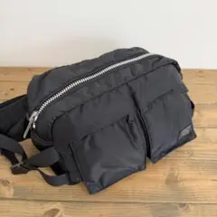 【美品】PORTER タンカー　ウエスト・ボディバッグ　ブラック