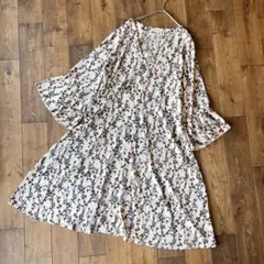 美品◎sab street 花柄ワンピース15号3L
