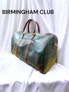 BIRMINGHAM CLUB チェック柄 ACEボストンバック　ショルダー紐付