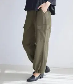 グローバルワーク2wayカーゴパンツ　カーキ