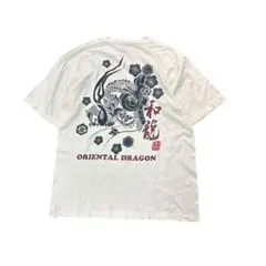 7SM3 【和龍】オリエンタルドラゴン　プリントTシャツ　古着used