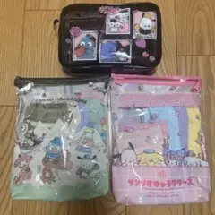【かわいい！未使用】サンリオキャラクターズ ポーチ付き靴下14足セット！