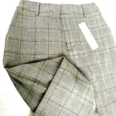 【新品】チェック柄ワイドパンツ