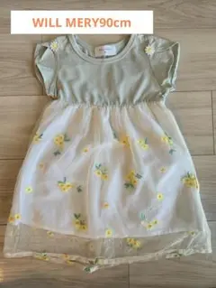 【本日のみ！】WILL MERY 花柄刺繍ワンピース 90