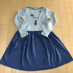 ファミリア 長袖ワンピース ネックレス 130 familiar