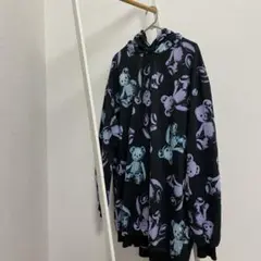 【美品】Drug honey ドラッグハニー パーカー スケルトンベアー