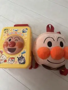 アンパンマン 顔型リュックと、ケースセット