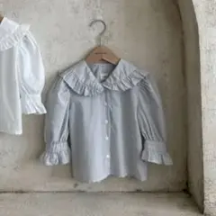 monbebe モンベベ ストライプ ブラウス