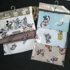 新品　ディズニー キャラクター 巾着 3枚セット　ランチクロス3枚セット
