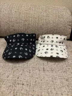 【未使用】1piu1uguale3ペラフィネコラボバイザー白黒セット