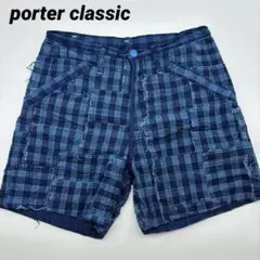 PORTER CLASSIC  ウェザーショートパンツ(ネイビー) XXL PORTER CLASSIC ウェザーショートパンツ(ネイビー) XXL