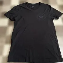 アルマーニジーンズ　ブラック Vネック Tシャツ スリムタイプ　Sサイズ