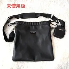 【未使用級】エックスガール ブラックバッグ 2WAY ミニポーチ付き