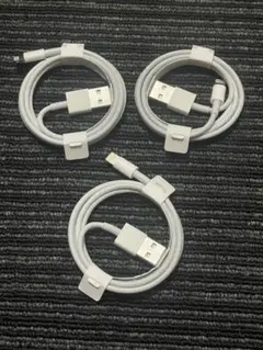 Lightningケーブル 3本セット ホワイト