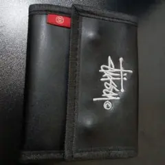 Stussy ブラック 三つ折り財布