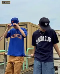 THE ALMEDA CLUB TEE XL ネイビー