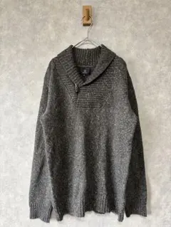 0046 SHAGGYシャギー長袖つぶつぶニットトレンドMサイズチャコール