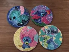 ダイヤモンドアート　コースター　完成品