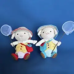 ぬいぐるみ　ブタちゃん　夏休み　人形　ストラップ　キーホルダー　麦わら帽子　豚