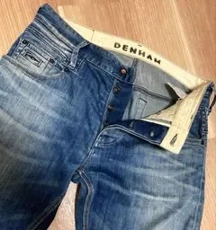 DENHAM SKIN SLIMFIT W30 ブルー