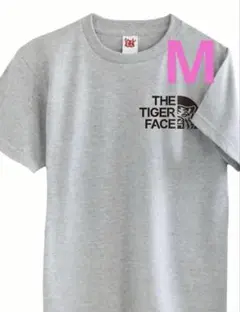 阪神タイガース　応援 Tシャツ　応援グッズ　THE TIGER FACE グレー