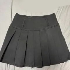 【訳あり】ハイウエスト プリーツスカート 黒
