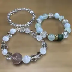 天然石ブレスレット3本セット