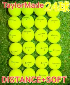 TaylorMade　DISTANCE+SOFT　黄　24球【2ダース分】