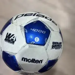 molten サッカーボール 4000 青/白