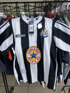 正規品新品☆ニューカッスル・ユナイテッドFC95/97ホーム復刻ユニフォームL