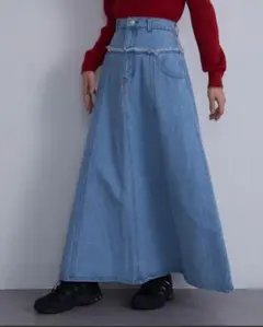 デニムロングスカート ロングスカート　デニムスカート