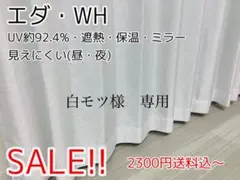 白モツ様　専用　レースカーテン　エダ　200㎝×143㎝ 1枚