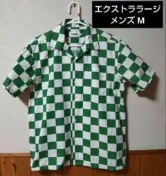 エクストララージ 半袖シャツ M XLARGE チェックシャツ 市松模様 M
